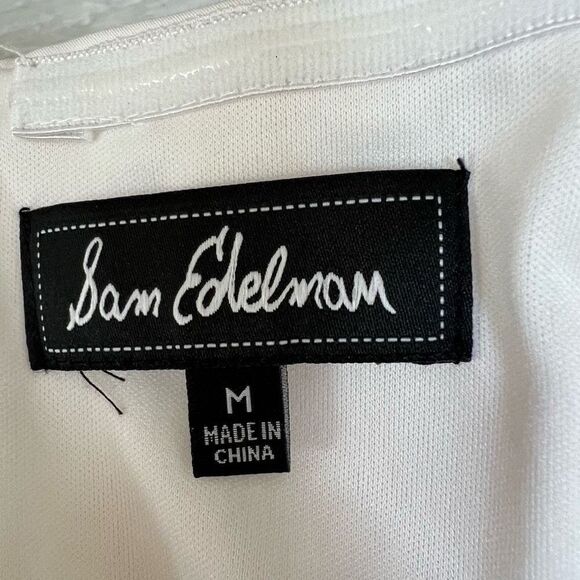 SAM EDELMAN Bow Strapless ivory Minidress size M - Picture 5 of 8